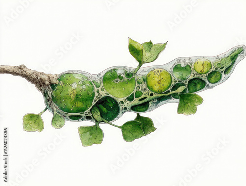 An illustration of Euglena,...