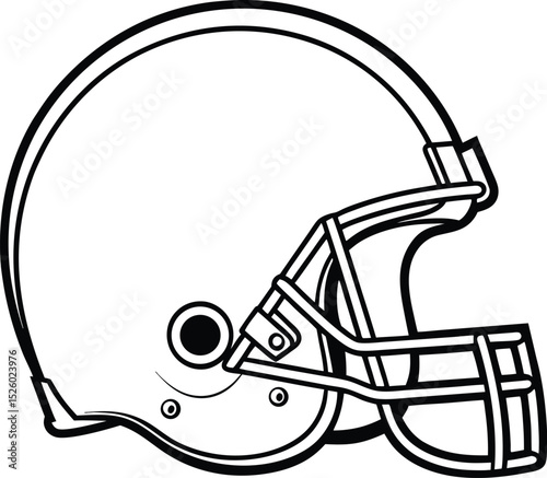 Football helmet, sports gear, head protection