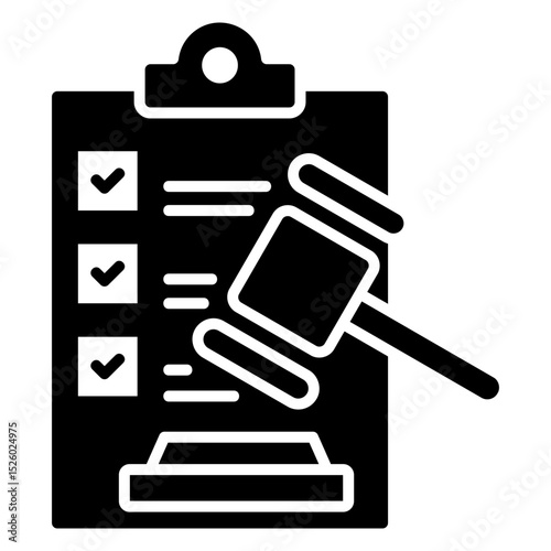 Compliance Glyph Icon