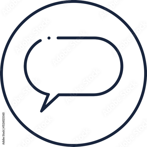Simple speech bubble icon communication dialogue chat