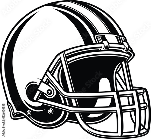 Football helmet, sports gear, head protection