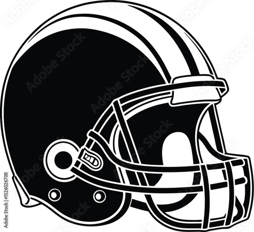 Football helmet, sports gear, head protection