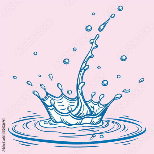 splash of water vector image free download.
