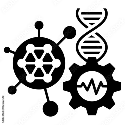 Molecular Biotechnology Glyph Icon