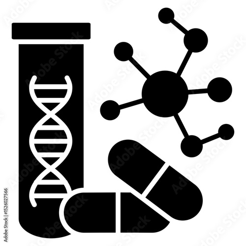 Pharmaceutical Engineering Glyph Icon
