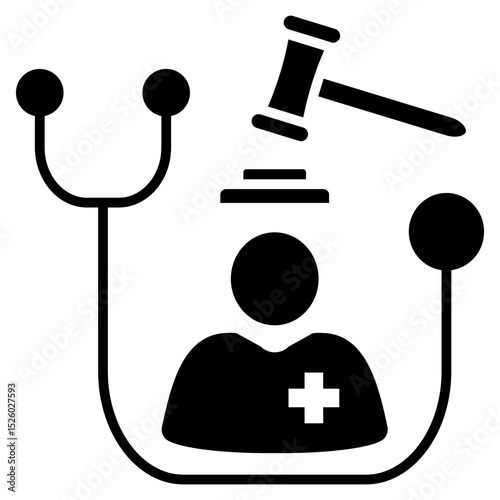 Clinical Ethics Glyph Icon