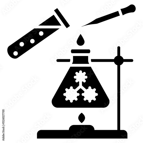 Chemical Laboratory Glyph Icon