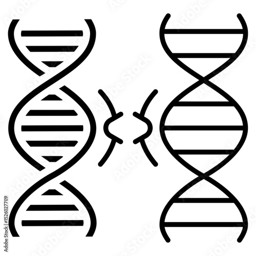 Genetic Comparation Glyph Icon