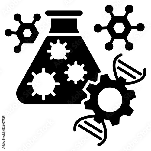Biotech Glyph Icon