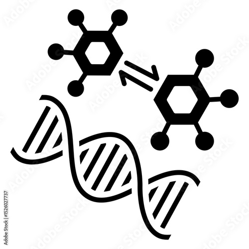 Biosynthesis Glyph Icon
