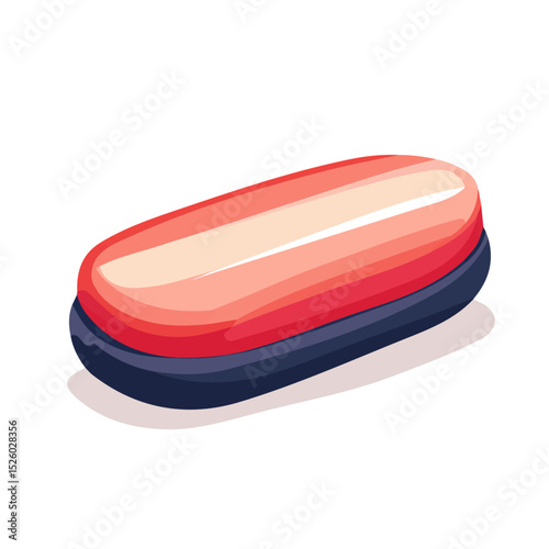 Nail Buffer illustration vector 2D flat, isolated on a white background.