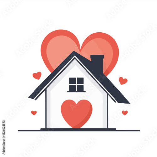 Happy House Vector Symbol