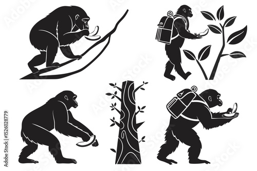 silhouettes of animals