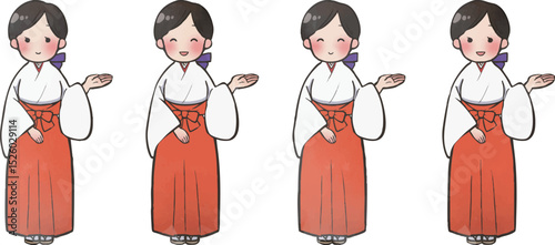 示す巫女（左側）.eps