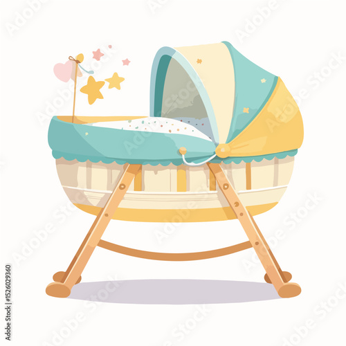 Cradle Icon Flat Style