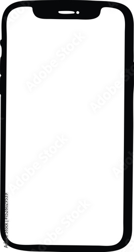 Smart Phone's interface: Sleek lines and minimalist design, a smartphone with a clean interface, poised to connect and communicate. Ready for modern communication.