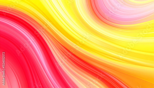 A vibrant swirl of pink, yellow, and red colors creating an abstract design.