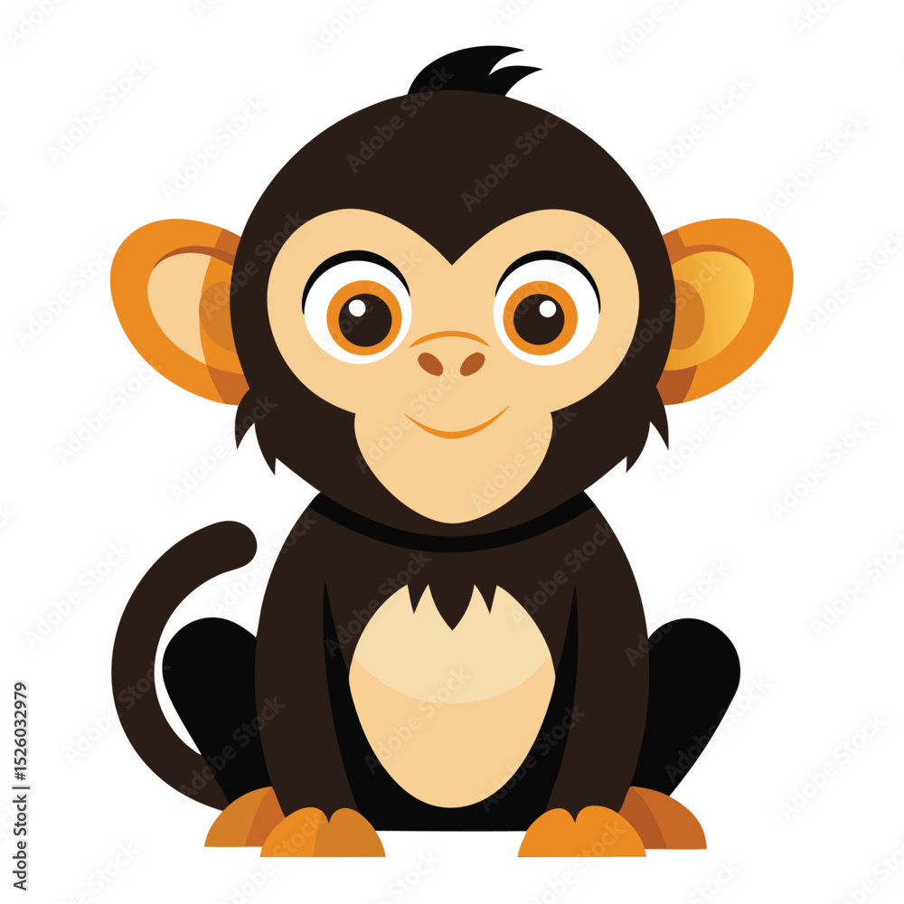 Fototapeta premium monkey vector image on white background