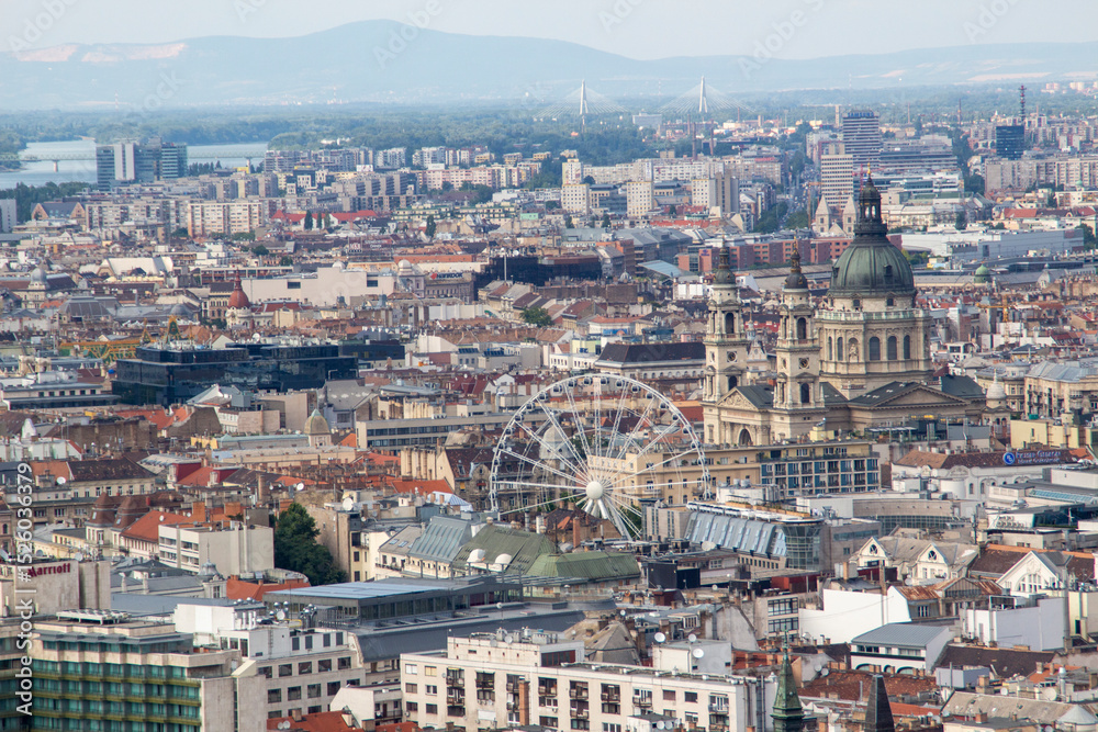 Obraz premium aerial view of budapest hungary