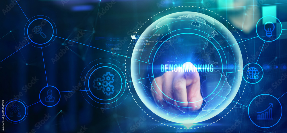 Fototapeta premium Business concept of benchmark. Benchmarking.