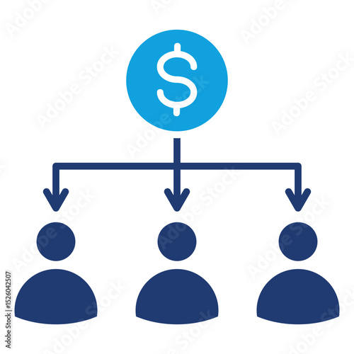 Beneficiary Flat Blue Icon