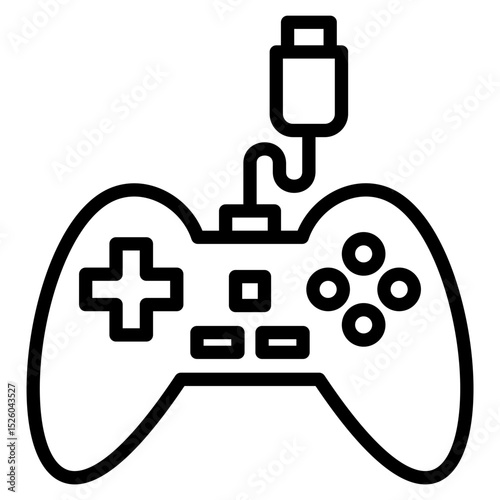 Gamer line icon