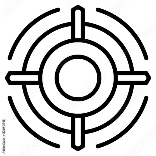 Scope line icon