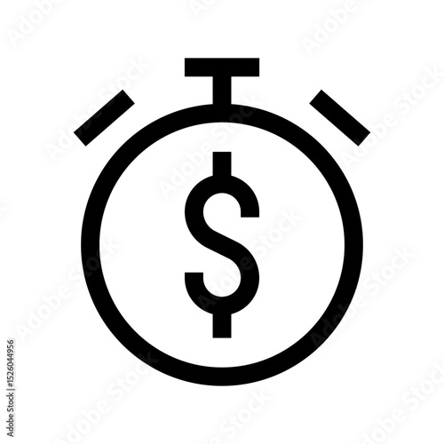 Time Dollar Icon