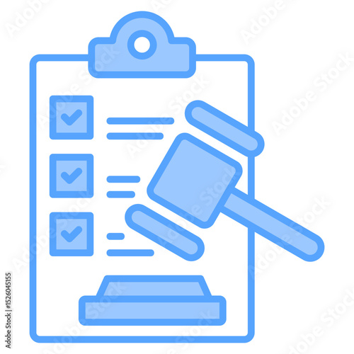 Compliance Blue Icon
