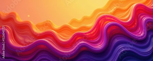 Fluid blend of orange and purple, abstract retro style with noisy gradient , trendy, shades