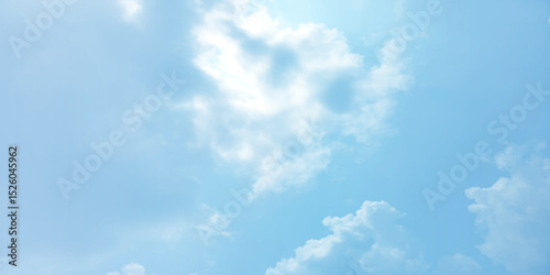 sunny sky blue light watercolor background. Aquarelle painting brush effect card paper textured canvas cloudy smoke space for text, entertaining card, template. aquamarine color graphics illustration