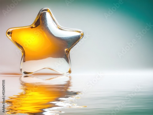 Star reflection on water