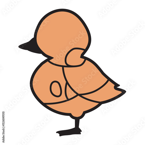 鴨肉の部位のイラスト　文字なし