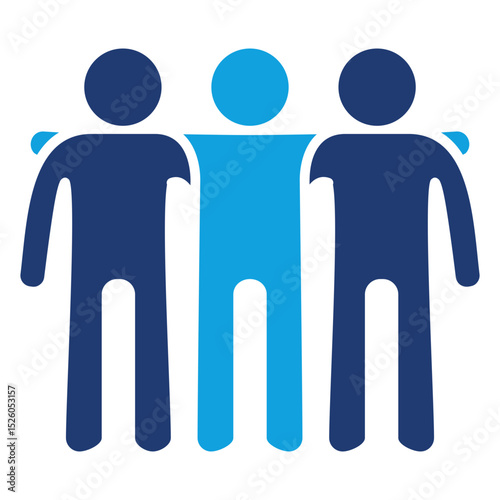 Support Flat Blue Icon