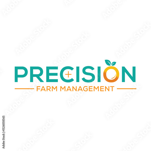 Precision Farm logo with crop rows, satellite, and leaf or gear icons, ideal for agri-tech and smart farming brands. Modern, accurate, and symbolizing innovation and sustainable growth.
