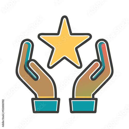 Star in Hands Icon