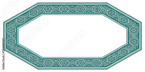 black and white floral ornament frame and Eslimi Tazhib Iranian Art Design Text Box Text Input Area Floral Vector Old Vintage Art