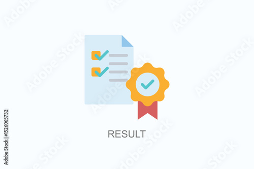 Result Icon Or Logo Isolated Vector Illustration