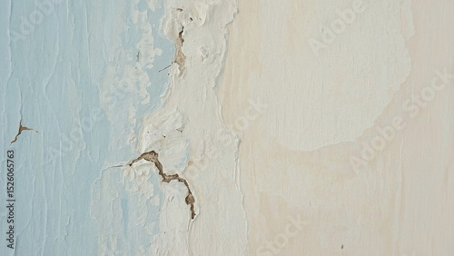 Calming abstract art background with layered texture in pastel blue and beige shades