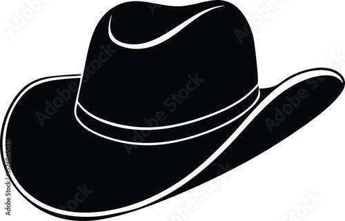 cowboy hat and gloves