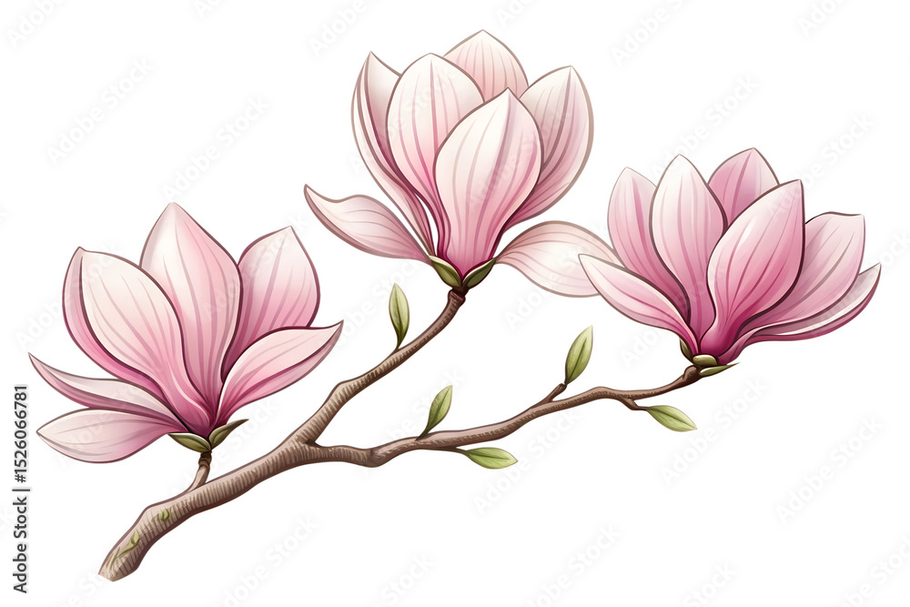 Obraz premium pink magnolia flower