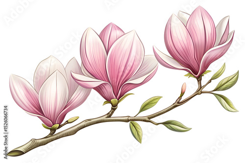 pink magnolia flower