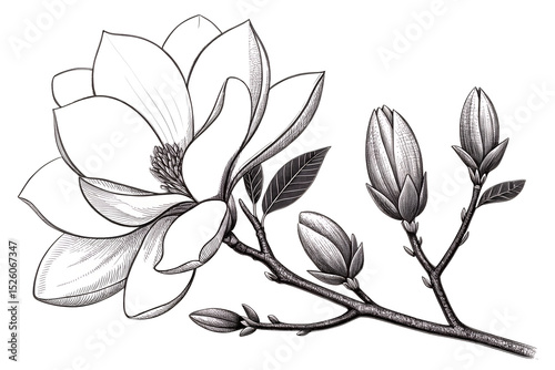 black and white flowers