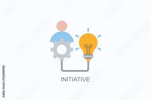 Initiative Icon Or Logo Isolated Vector Illustration