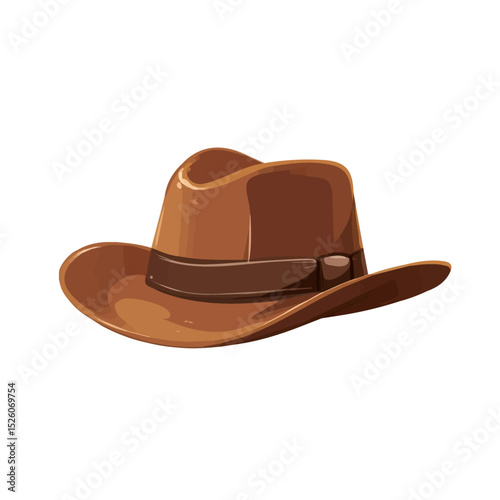 Hat illustration vector 2D flat, isolated on a white background.