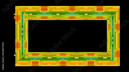 Frame for game streaming video or webcam. Simple Frame. Border for video