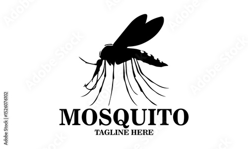 mosquito icon. mosquito vector isolated on white, mosquito logo background and this mosquito is very dangerous can cause dengue fever