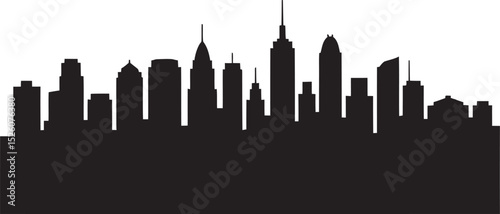 seattle skyline in black