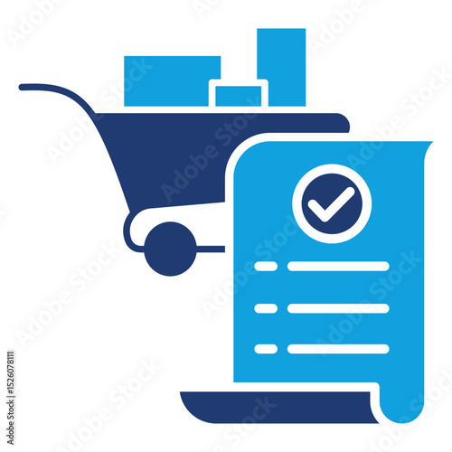 Wishlist Flat Blue Icon