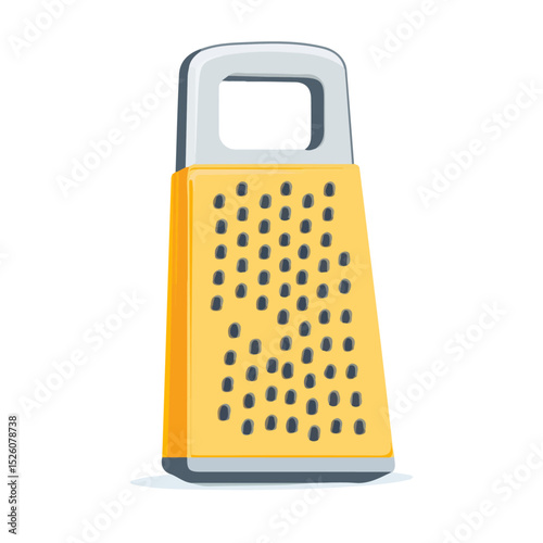 Grater illustration vector 2D flat, isolated on a white background.